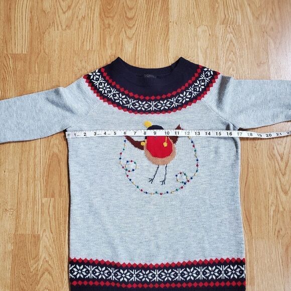 Talbots Holiday Bird Fair Isle Sweater sz Petite = 0-2 - Picture 12 of 14